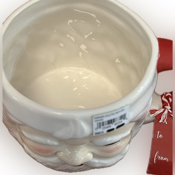 Tag Santa mug “oversize sculpted”/vintage-style w/gift tag attached-28oz-NWT - Picture 4 of 9